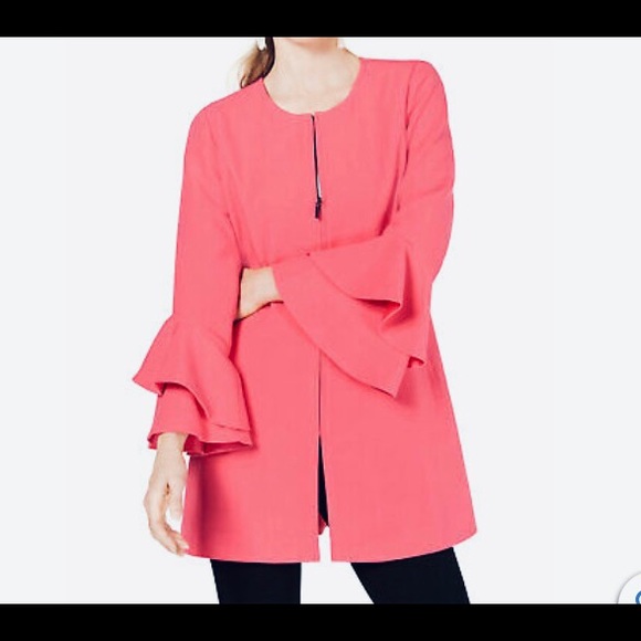 Ruffled Sleeve Jacket - Picture 2 of 5